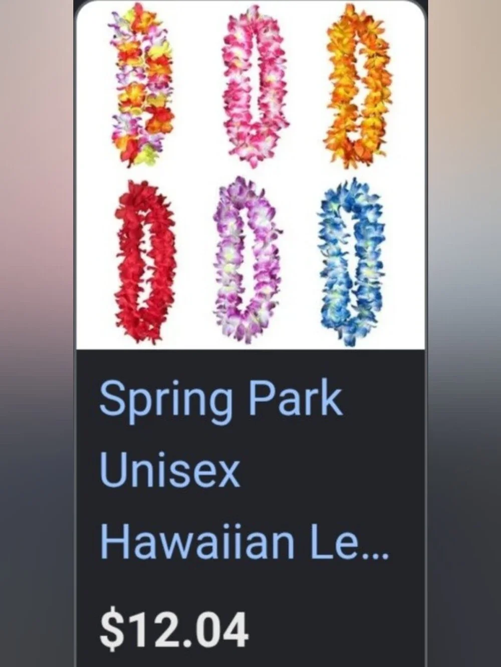Colorful Hawaiian Flower Leis - Multicolor Party Necklaces